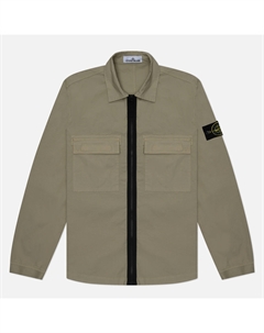 Мужская рубашка Cotton Ripstop Garment Dyed Overshirt Stone island