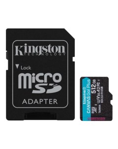 Карта памяти Canvas Go! Plus microSDXC 512GB (SDCG3/512GB) Kingston