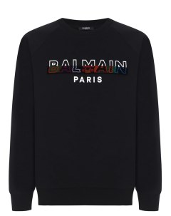 Толстовка хлопковая с логотипом Balmain