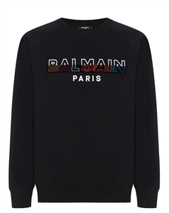 Толстовка хлопковая с логотипом Balmain