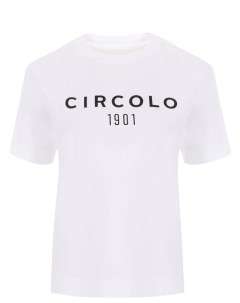 Футболка хлопковая с логотипом Circolo 1901