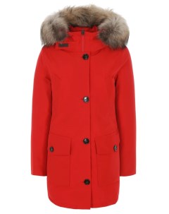 Пуховик с меховой отделкой Woolrich