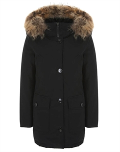 Пуховик с меховой отделкой Woolrich