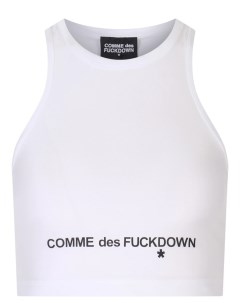 Топ с логотипом Comme des fuckdown