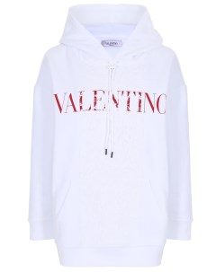 Худи хлопковое с кружевом Valentino