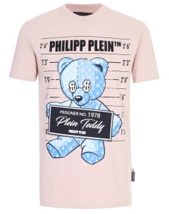 Футболка хлопковая с принтом Philipp plein