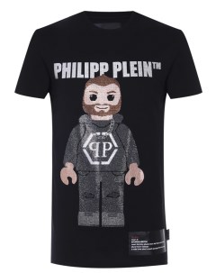 Футболка хлопковая с принтом Philipp plein