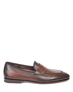 Лоферы кожаные Santoni