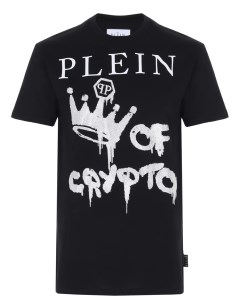 Футболка хлопковая с принтом Philipp plein