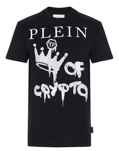 Футболка хлопковая с принтом Philipp plein