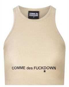 Топ с логотипом Comme des fuckdown