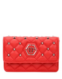 Сумка кожаная Mini Studs Hexagon Philipp plein