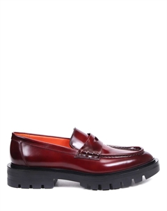 Лоферы кожаные Santoni