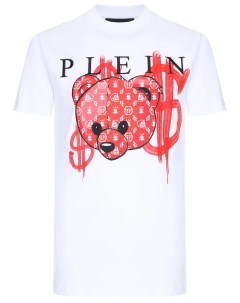 Футболка хлопковая с принтом Philipp plein