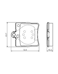 Тормозные колодки Bosch