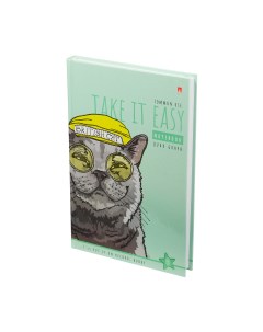 Блокнот А5 160л престиж EASY LIFE КОТЫ клетка тв обл глянцевая ламинация Альт