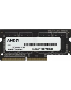 Оперативная память Radeon Value 2GB DDR3 SO DIMM PC3 10600 R332G1339S1S UO Amd