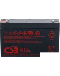 Аккумулятор для ИБП GP672 6В 7 2 А ч Csb battery