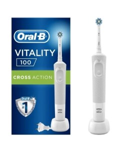 Электрическая зубная щетка Oral B Vitality 100 Cross Action D100 413 1 белый Braun