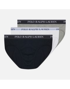 Комплект мужских трусов BCI Cotton/Elastane Low Rise Brief 3-Pack Polo ralph lauren