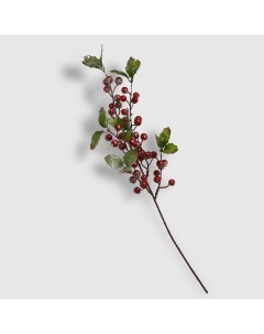 Искусственная ветка Leaves&Red Berries, арт. HE2202C-325 No brand