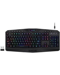 Клавиатура беспроводная Harpe Wireless безпровод 2.4G RGB черная Redragon