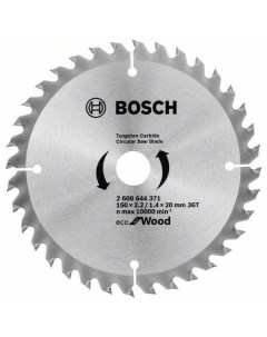 Пильный диск ECO WO Z36 2608644371 150 20 мм Bosch