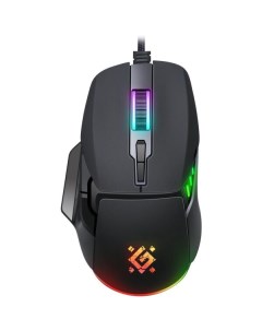 Мышь проводная игровая Defender Rock GM-552 RGB 7 кнопок черная 52552