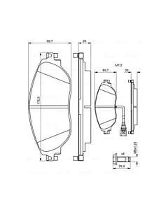 Тормозные колодки Bosch