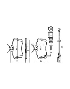 Тормозные колодки Bosch