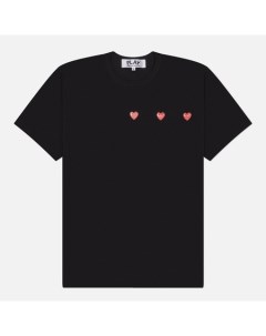 Мужская футболка Triple Heart Emblem Comme des garçons play