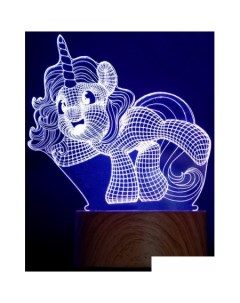 Ночник RPD 3D RGB PONY Glanzen