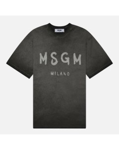 Женская футболка  Milano Brush Stroke Faded Msgm