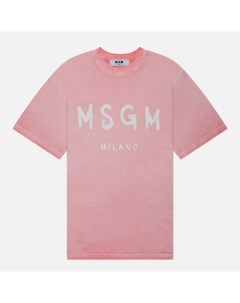 Женская футболка  Milano Brush Stroke Faded Msgm