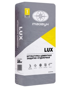 Штукатурка цементная Тайфун 25 кг Lux