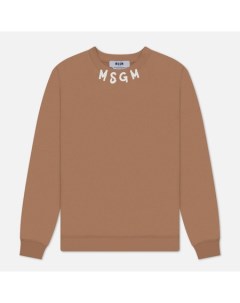 Мужская толстовка Collar Brush Stroke Logo Print Msgm