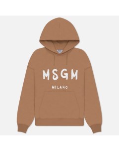 Мужская толстовка Brush Sroke Logo Print Hoodie Msgm