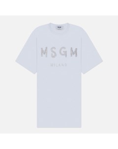 Женское платье Brush Stroke Glitter Print Msgm