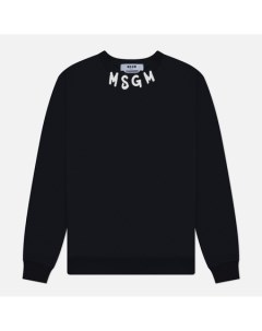 Мужская толстовка Collar Brush Stroke Logo Print Msgm