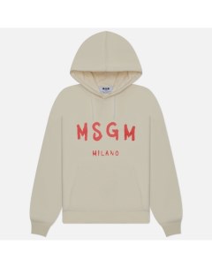 Мужская толстовка Brush Sroke Logo Print Hoodie Msgm