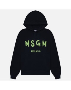 Мужская толстовка Brush Sroke Logo Print Hoodie Msgm