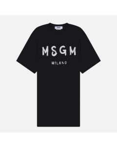 Женское платье Brush Stroke Glitter Print Msgm