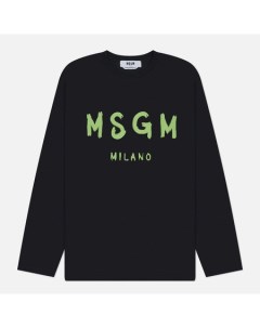 Мужской лонгслив Brush Sroke Logo Print Msgm