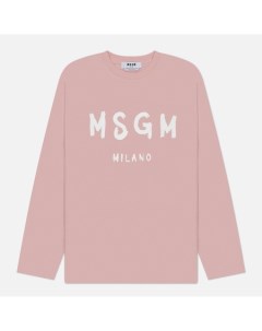 Мужской лонгслив Brush Sroke Logo Print Msgm