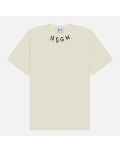 Мужская футболка Collar Brush Stroke Logo Msgm