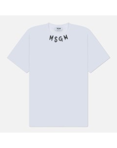 Мужская футболка Collar Brush Stroke Logo Msgm