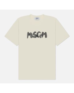 Мужская футболка New Brush Sroke Logo Msgm