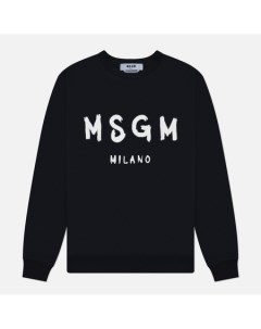 Мужская толстовка Regular Brush Stroke Logo Print Msgm