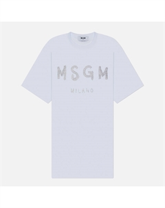 Женское платье Brush Stroke Glitter Print Msgm