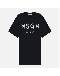 Женское платье Brush Stroke Glitter Print Msgm